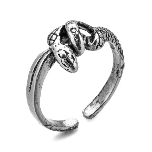 Vintage Snake Ring, resizable