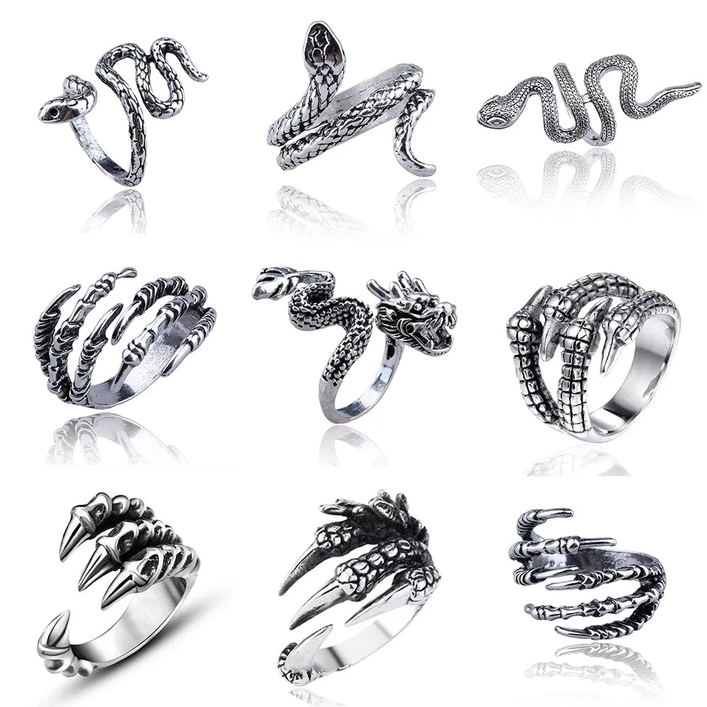Vintage Snake Ring, resizable