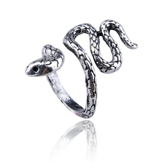 Vintage Snake Ring, resizable