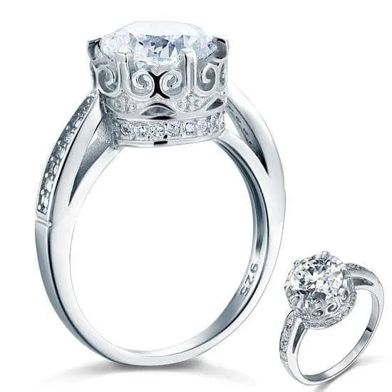 Vintage Style 2.5 Ct Wedding Engagement Ring Jewelry