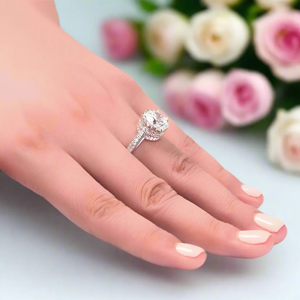 Vintage Style 2.5 Ct Wedding Engagement Ring Jewelry