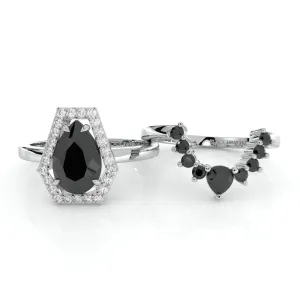 VIP TF Upgrade- Faithfulness-1ct Black Pear Cut Diamond
