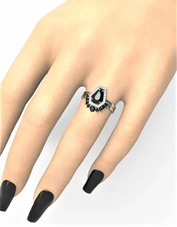 VIP TF Upgrade- Faithfulness-1ct Black Pear Cut Diamond