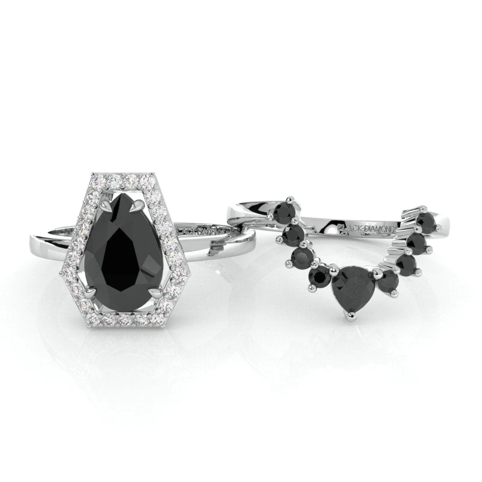 VIP TF Upgrade- Faithfulness-1ct Black Pear Cut Diamond