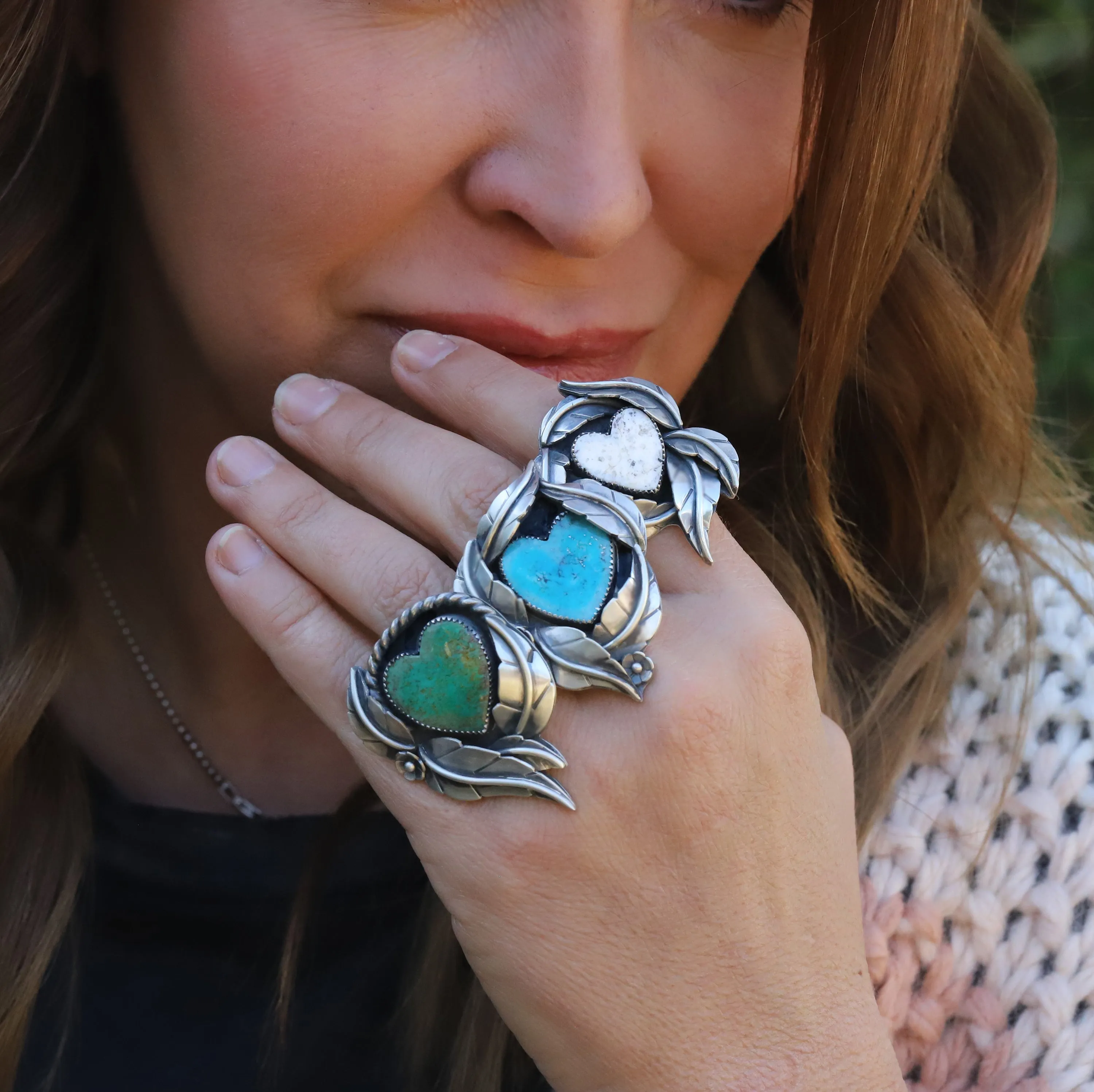 Wear Your Heart  White Buffalo Flora Ring
