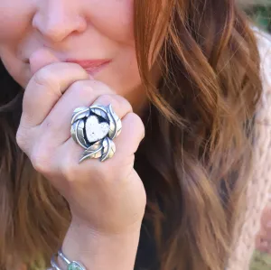Wear Your Heart  White Buffalo Flora Ring