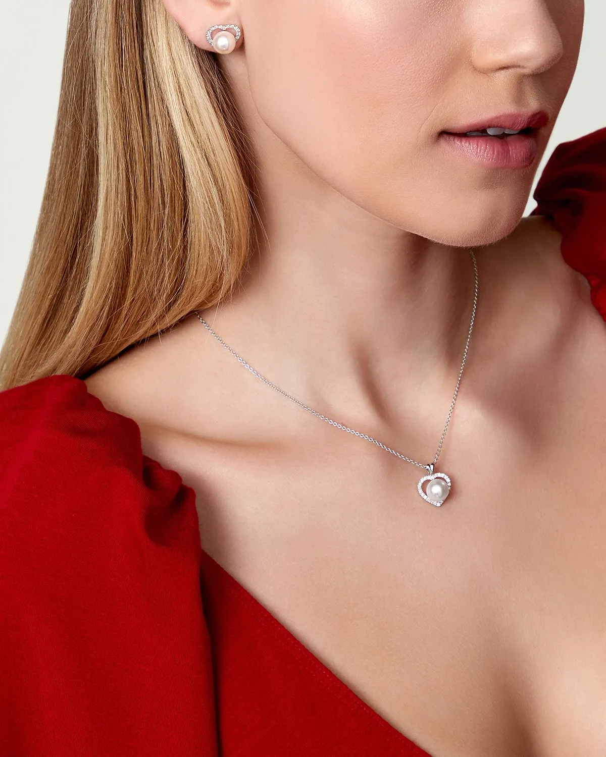 White South Sea Pearl & Diamond Cherish Pendant