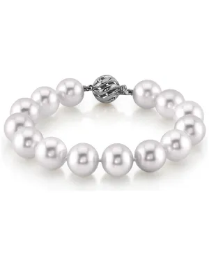 White South Sea Pearl Bracelet, 11.0-12.0mm - AAA/AAAA Quality