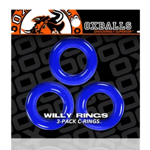 Willy Rings 3-Pack C Rings - Police Blue