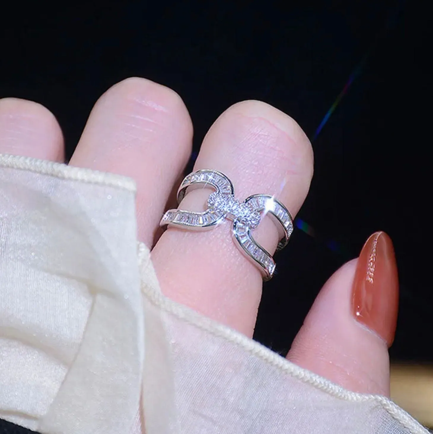 Womens Ring | Baguette Ring | Womens Diamond Ring | Diamond Eternity Ring | Wedding Band | Friendship Ring | Diamond Horseshoe Ring