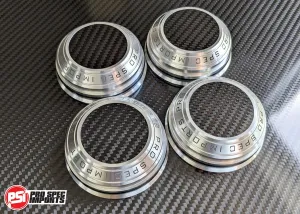 Work Meister S1 3P & 2P Centre Caps - Supra Mk4 A80 60.1mm Hubring Locating Toyota - Carbon Fibre Centre, Billet CNC Aluminium 6061-T6