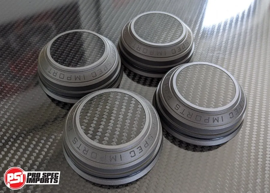 Work Meister S1 3P & 2P Centre Caps - Supra Mk4 A80 60.1mm Hubring Locating Toyota - Carbon Fibre Centre, Billet CNC Aluminium 6061-T6