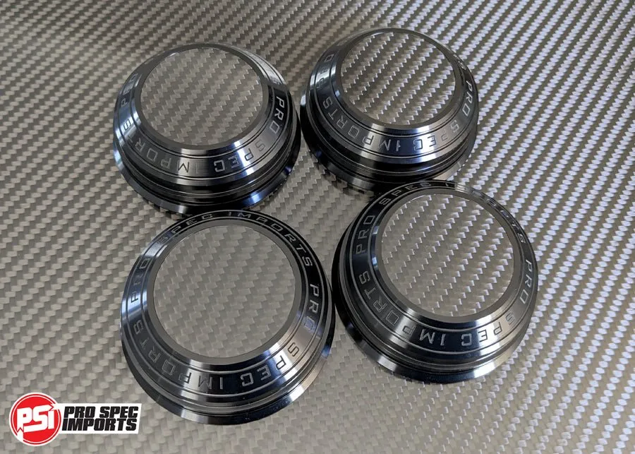 Work Meister S1 3P & 2P Centre Caps - Supra Mk4 A80 60.1mm Hubring Locating Toyota - Carbon Fibre Centre, Billet CNC Aluminium 6061-T6