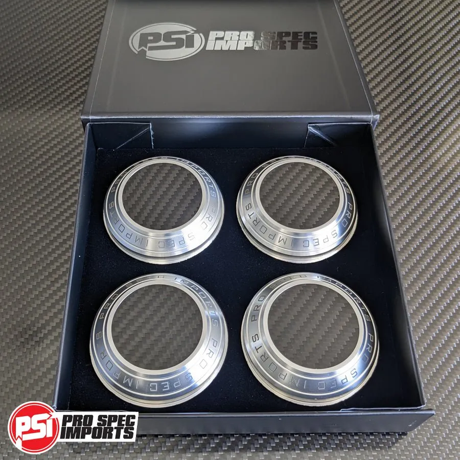 Work Meister S1 3P & 2P Centre Caps - Supra Mk4 A80 60.1mm Hubring Locating Toyota - Carbon Fibre Centre, Billet CNC Aluminium 6061-T6