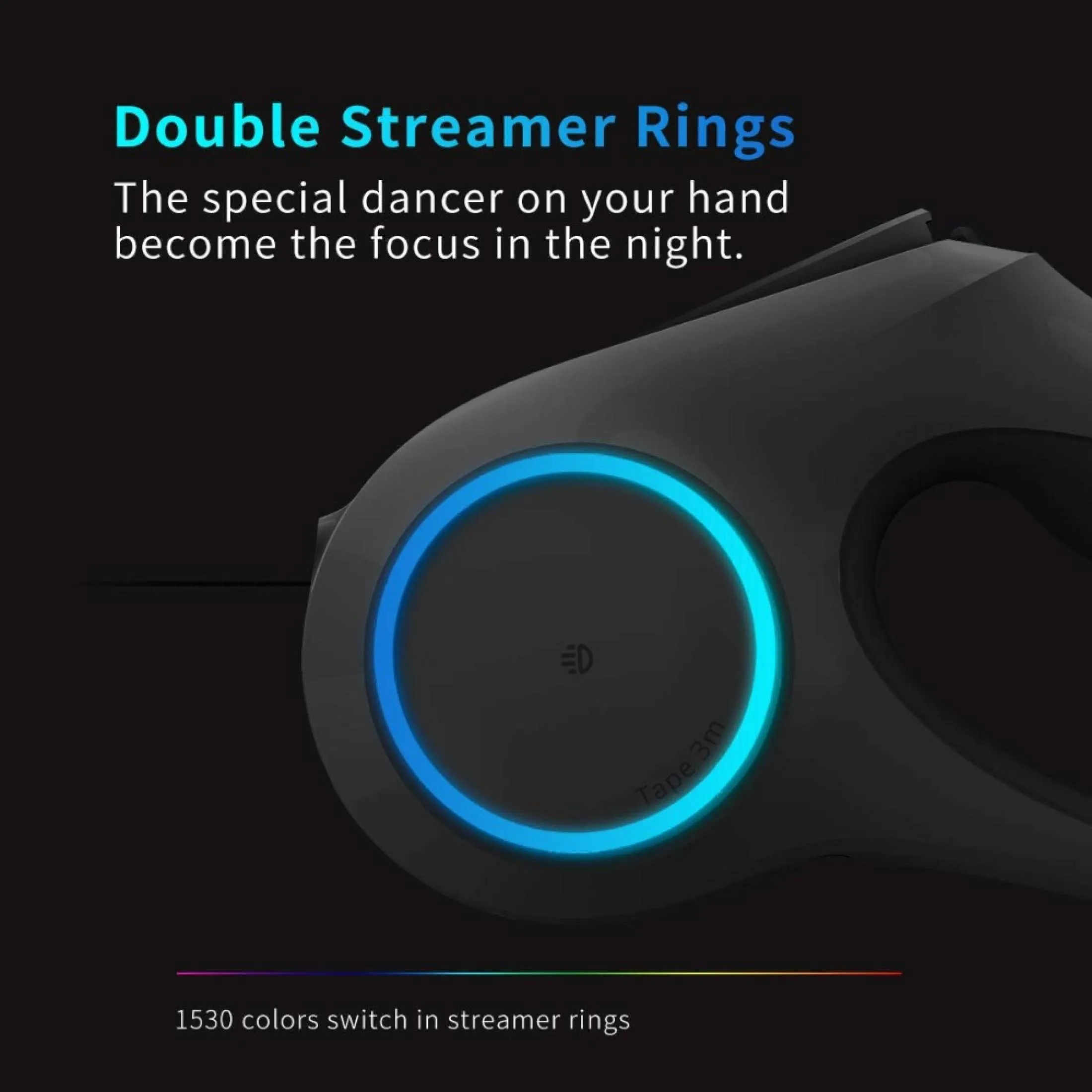 Xiaomi PETKIT Go Shine Pet Leash Dog With 2 Streamer Rings Headlamp Spotlight Magnetic Contact Charging LED Night Light