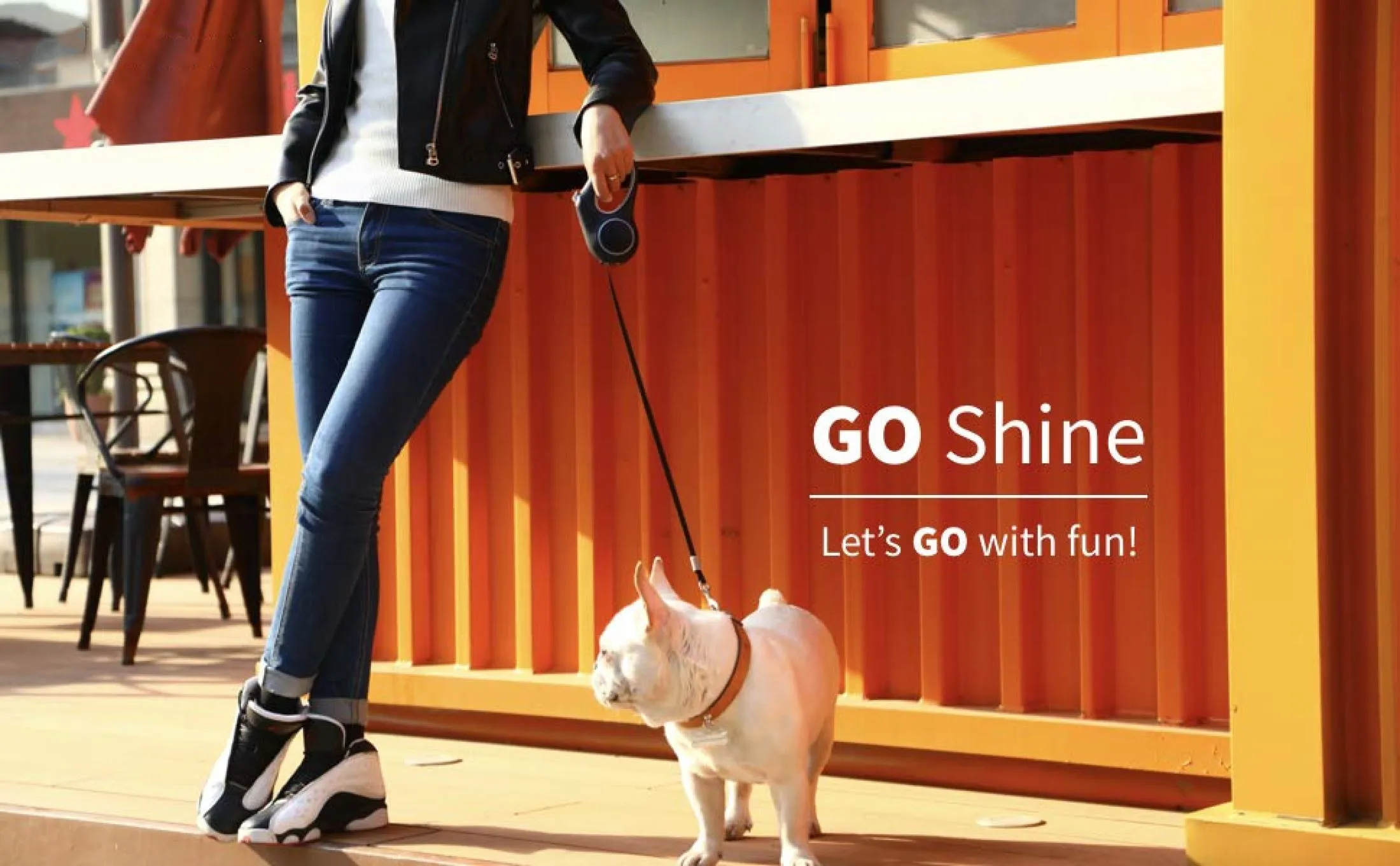 Xiaomi PETKIT Go Shine Pet Leash Dog With 2 Streamer Rings Headlamp Spotlight Magnetic Contact Charging LED Night Light