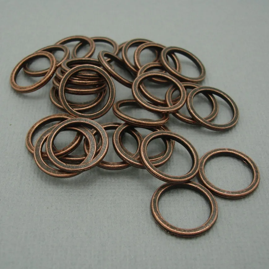 Zinc Alloy Rings 15mm, Zinc Alloy Circle Links , linking Ring Connector.