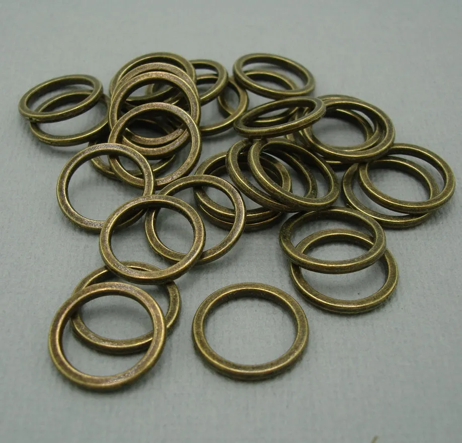 Zinc Alloy Rings 15mm, Zinc Alloy Circle Links , linking Ring Connector.